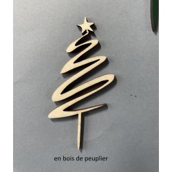 Sapin de Noël -  Cake Topper - décoration de gâteau.