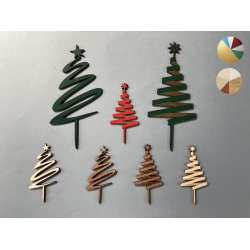 Sapin cake topper, décoration de gâteau.
