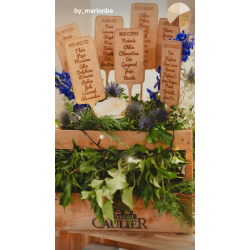 Etiquette de potager pour plan de table