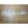 Titre pour le plan de table