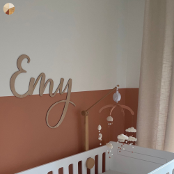 Grand Prénom en bois, police Milo à partir de