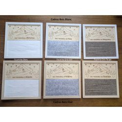 cadre porte-médailles de ski fille et garçon personnalisé au prénom