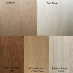 Sous Verre bois 3 personnalisations : nom des mariés, date du mariage et prénom de l'invité (modèle Thib)