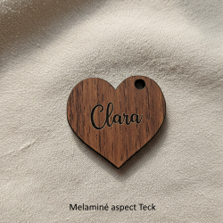 Marque VERRE à lien , en bois gravé.