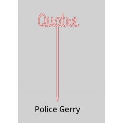 Numéro en Lettres, en PLEXI, transparent, or et couleur, sur pic ou support