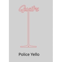 Numéro en Lettres, en PLEXI, transparent, or et couleur, sur pic ou support