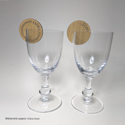 Marque VERRE  Ligne et Pointillé en bois gravé.