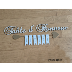Table d'Honneur + 1 flèche...