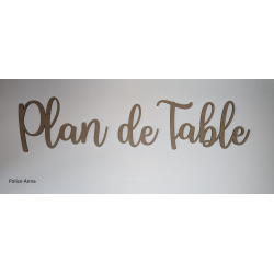 Titre pour le plan de table