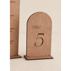 Numéro, en bois, modèle arche