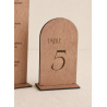 Numéro, en bois, modèle arche