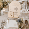 Menu en bois,  modèle Épure