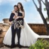 Mr et Mme pour photographier les mariés, décoration de mariage, décoration murale, signe, Modèle Motte